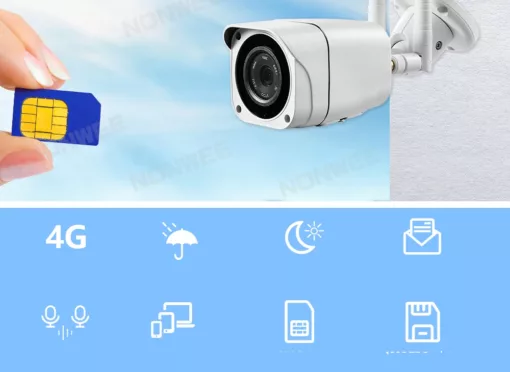 4K/8MP WIFI övervakningskamera för utomhusbruk